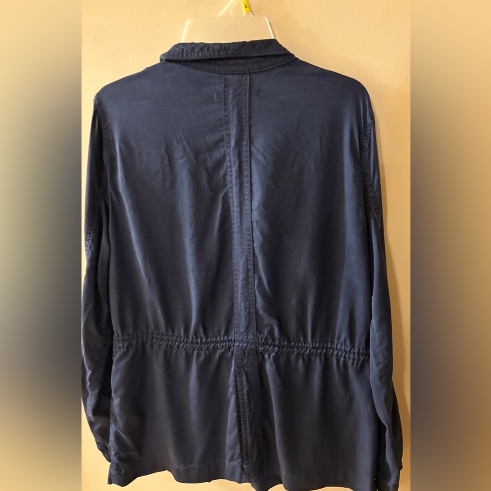 Max Jeans Dark Blue lightweight Utility Jacket size medium - Picture 13 of 15